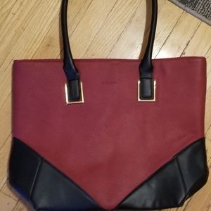 ☆SOLD☆Cipriana Red & Black Bag W/ Gold Hardware
